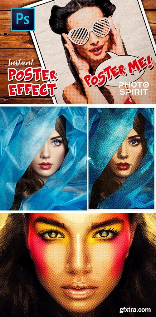 CM 1455370 - Instant Poster Effect PSD Template