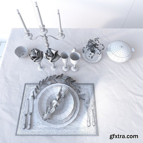 Tableware Collection 3D Models