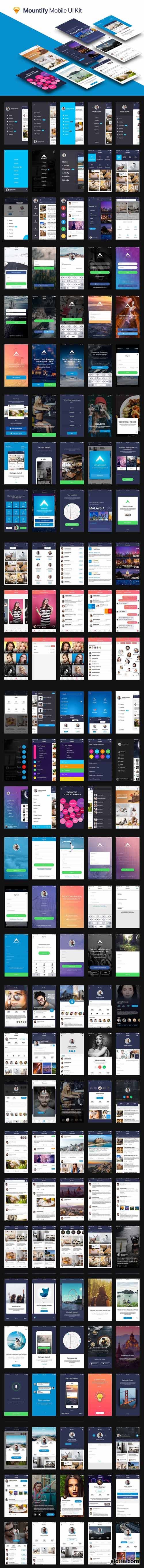 Mountify Mobile UI Kit - Sketch Version