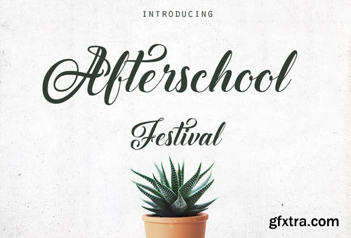 Afterschool Festival Font