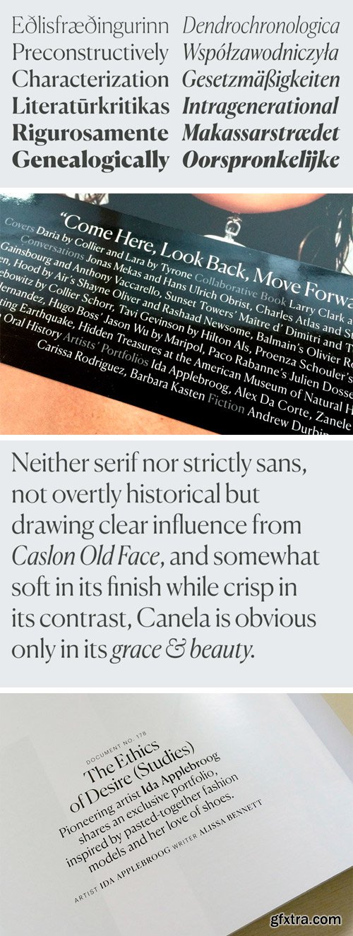 Canela Font Family