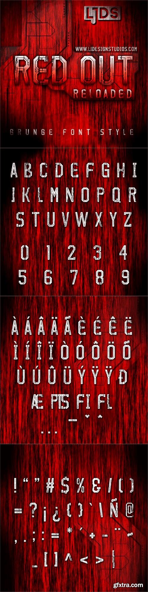 Red Out Reloaded font