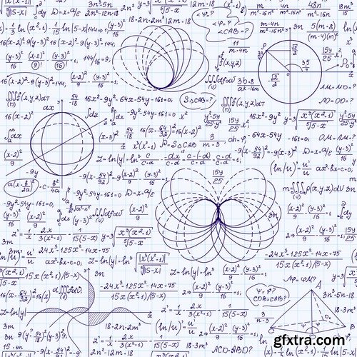 Formula math science background 25 EPS