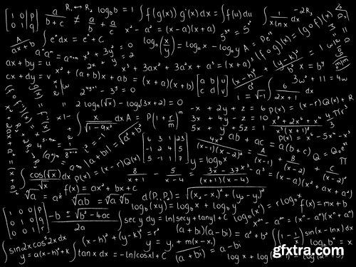 Formula math science background 25 EPS