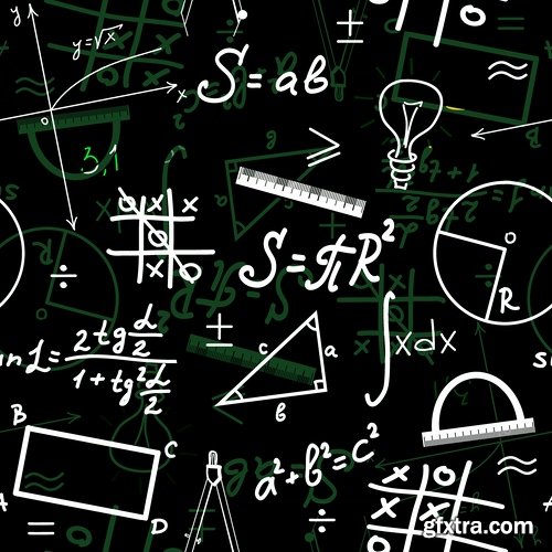 Formula math science background 25 EPS