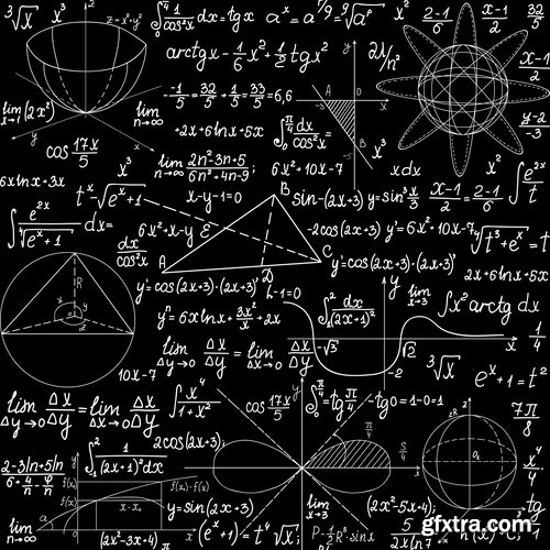 Formula math science background 25 EPS