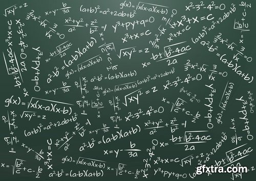 Formula math science background 25 EPS