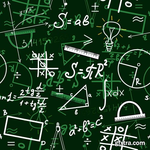 Formula math science background 25 EPS