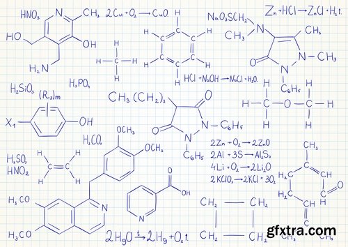 Formula math science background 25 EPS