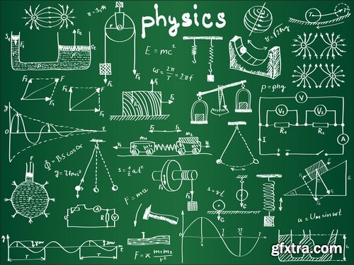 Formula math science background 25 EPS