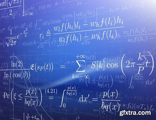 Formula math science background 25 EPS