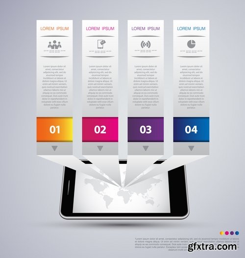 Infographics poster banner business template 25 EPS