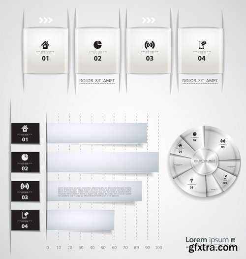 Infographics poster banner business template 25 EPS