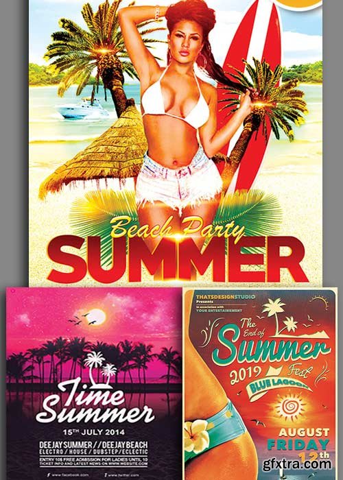 Time Summer 3in1 V3 Flyer Template