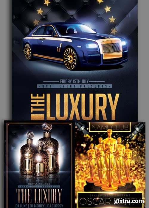 The Luxury Party 3in1 V1 Flyer Template