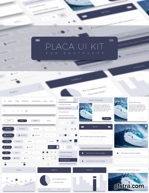 Placa - Photoshop UI Kit