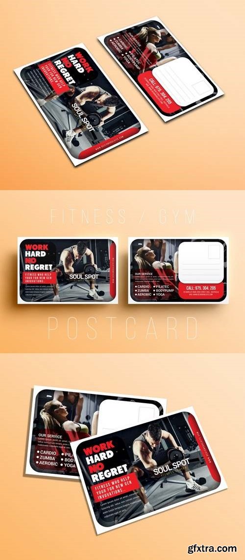 Fitness Postcard