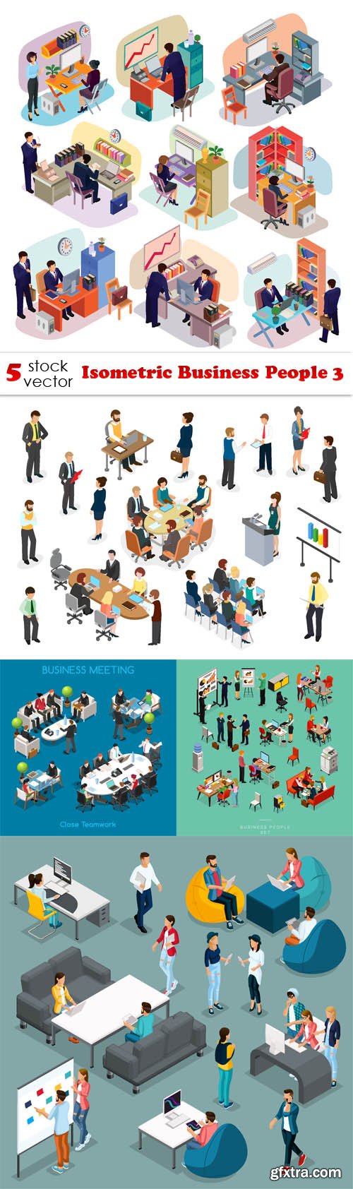 Vectors - Isometric Business People 3