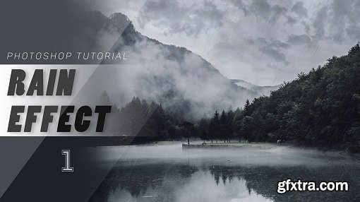 Rain Effect / How to create a rain effect in Photoshop CC / part 1