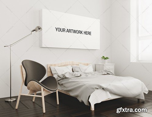 CM - Canvas Mockup Bedroom Interior 1014374