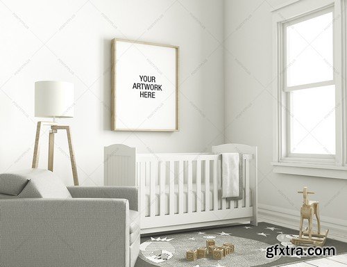 CM - Nursery Frame Mockup Interior 1020177