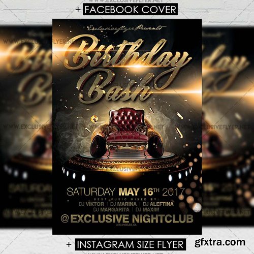 Birthday Bash - Premium A5 Flyer Template