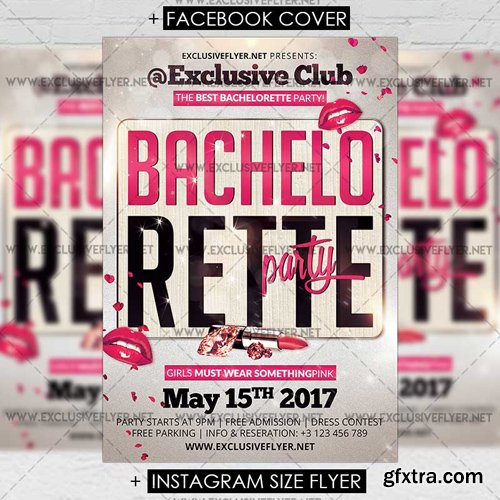 Bachelorette Party - Premium A5 Flyer Template