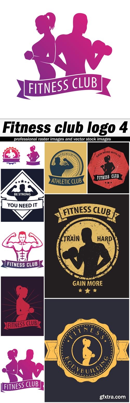 Fitness club logo 4 - 10 EPS