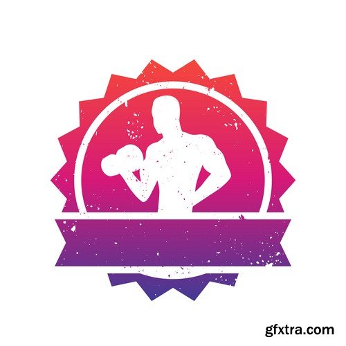 Fitness club logo 4 - 10 EPS