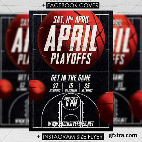 April Playoffs - Premium A5 Flyer Template