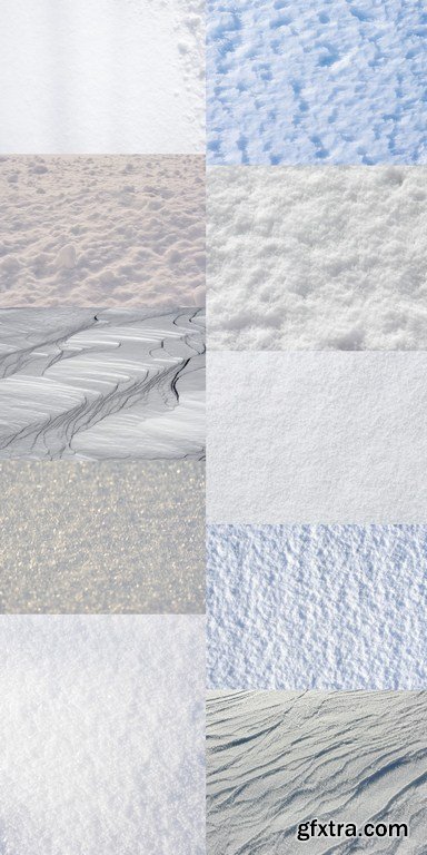 Snow Texture - 10 x JPEGs