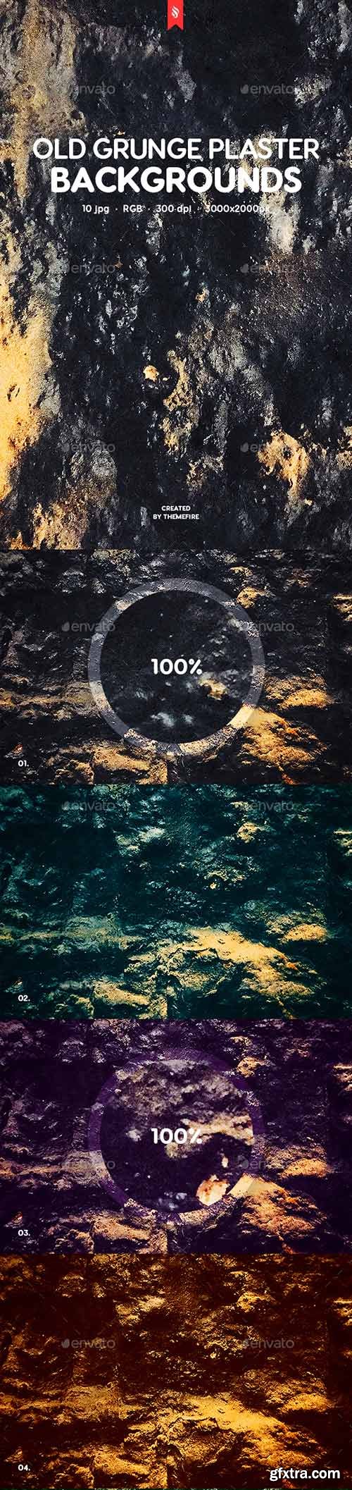 Graphicriver - Old Grunge Plaster Texture Backgrounds 20051667