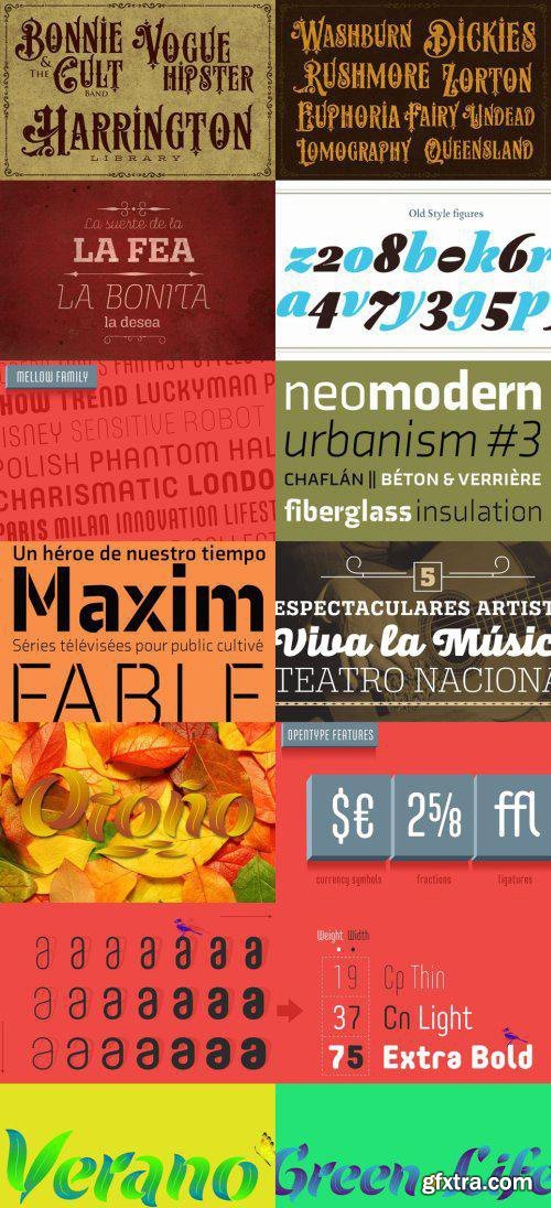 11 Fonts Bundle Collection