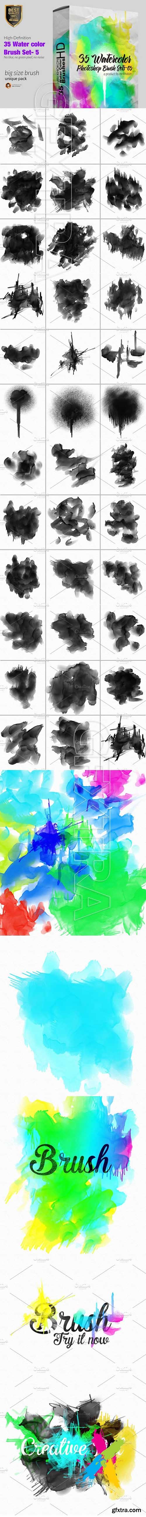 CM - Water color Photoshop Brush Set-5 1514601