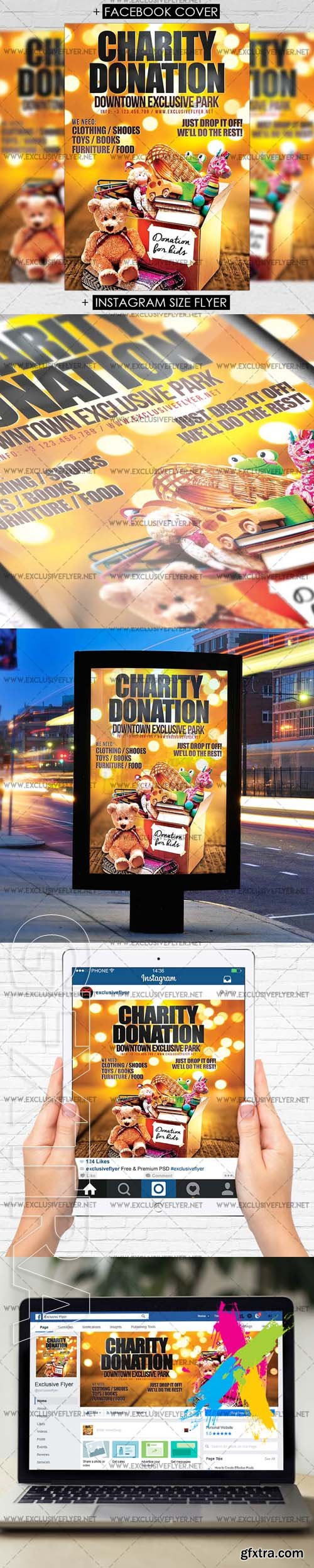 CHARITY DONATION – PREMIUM A5 FLYER TEMPLATE