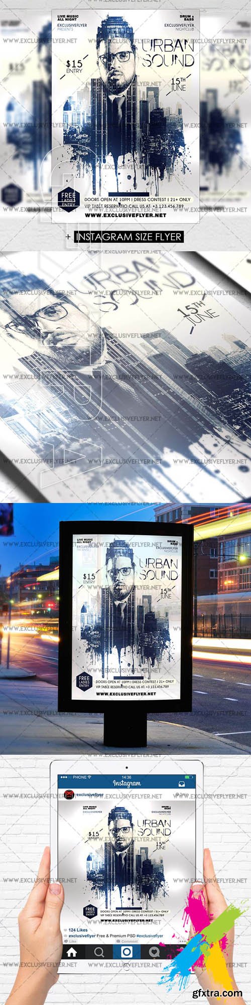 URBAN SOUND – PREMIUM A5 FLYER TEMPLATE