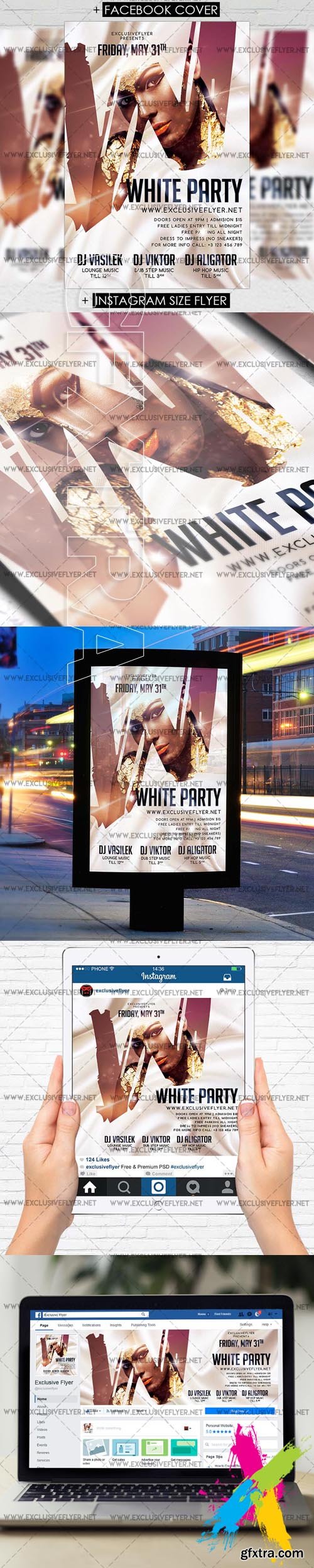 WHITE PARTY – PREMIUM A5 FLYER TEMPLATE