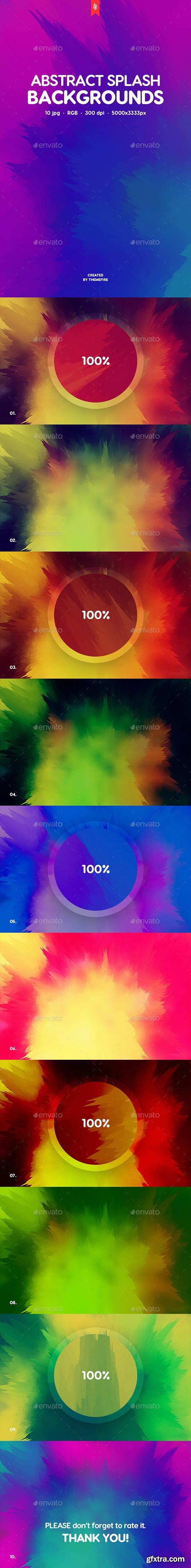 Graphicriver - Abstract Splash Backgrounds 20054161