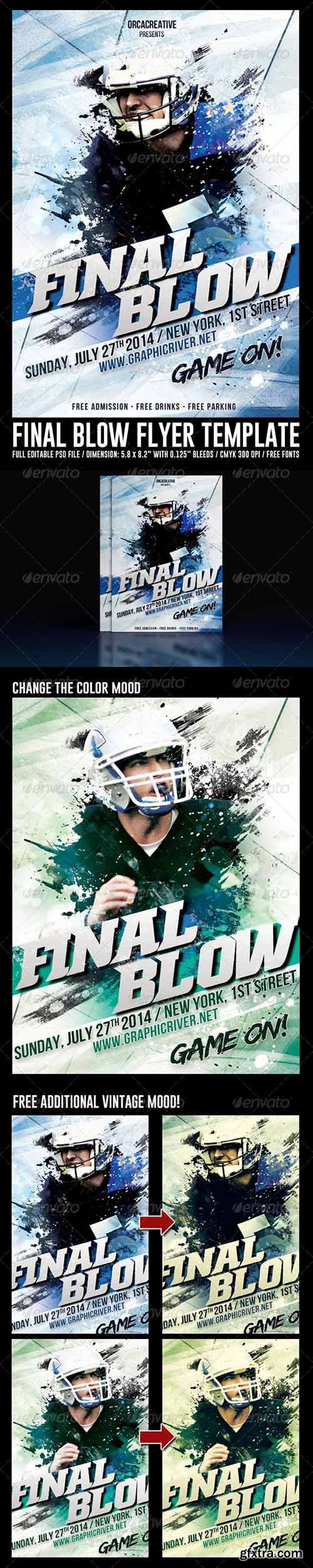 Graphicriver - Final Blow Sport Flyer Template 8422536