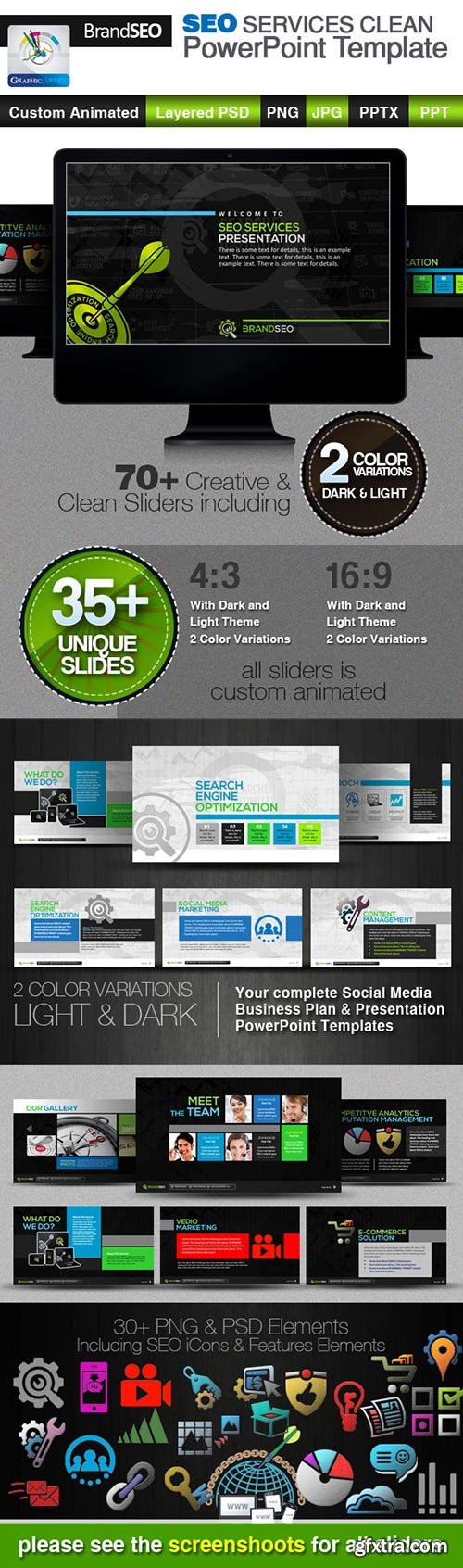 Graphicriver - BrandSEO: SEO Services PowerPoint Templates 4240112