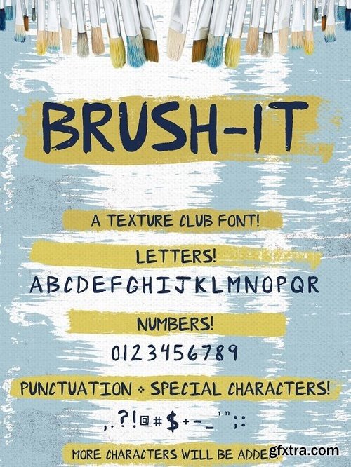 CM - Brush-It - brushed font 1243450