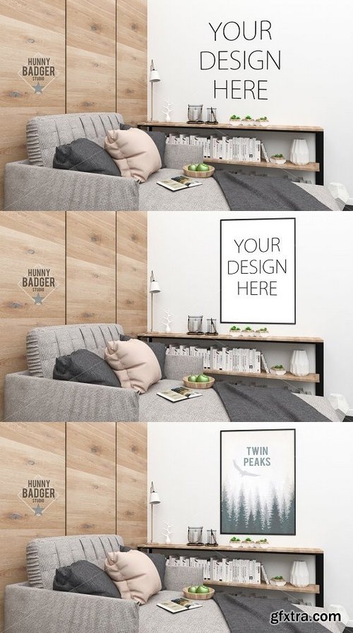 CM - Poster mockup - Blank wall mockup 1243169