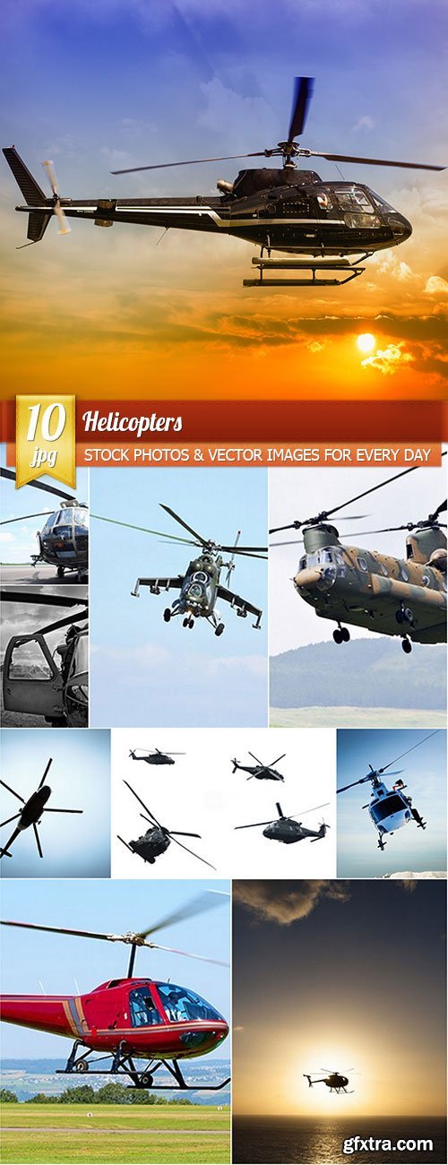 Helicopters, 10 x UHQ JPEG