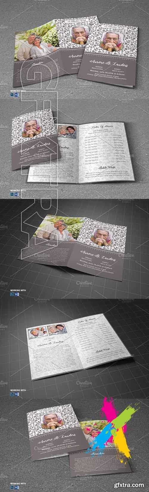 CM - Funeral Program Template 1543796