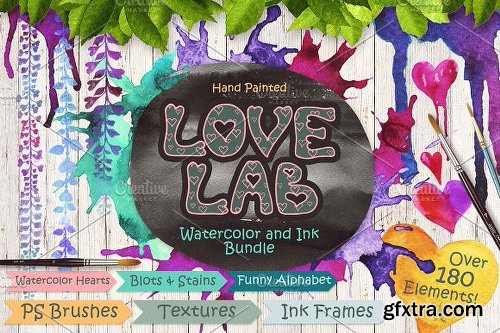 CreativeMarket Love Laboratory Tools Bundle 1217665