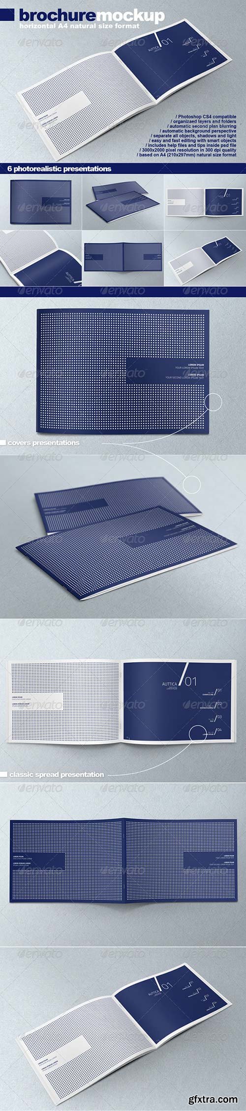 Graphicriver - Horizontal A4 Brochure Mock-up 2598552