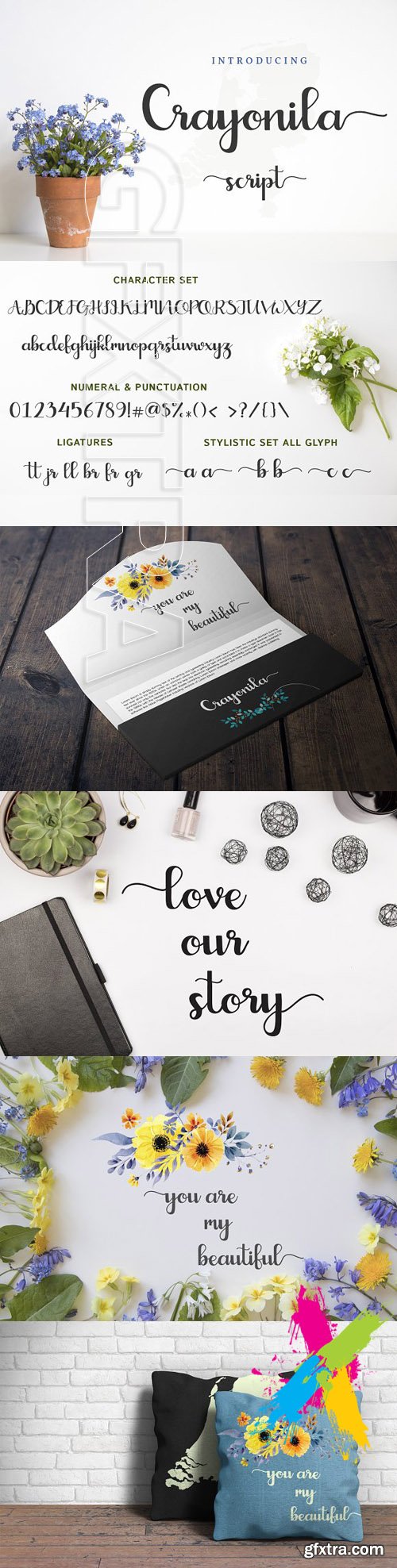 CM - Crayonila Script Font 1542078