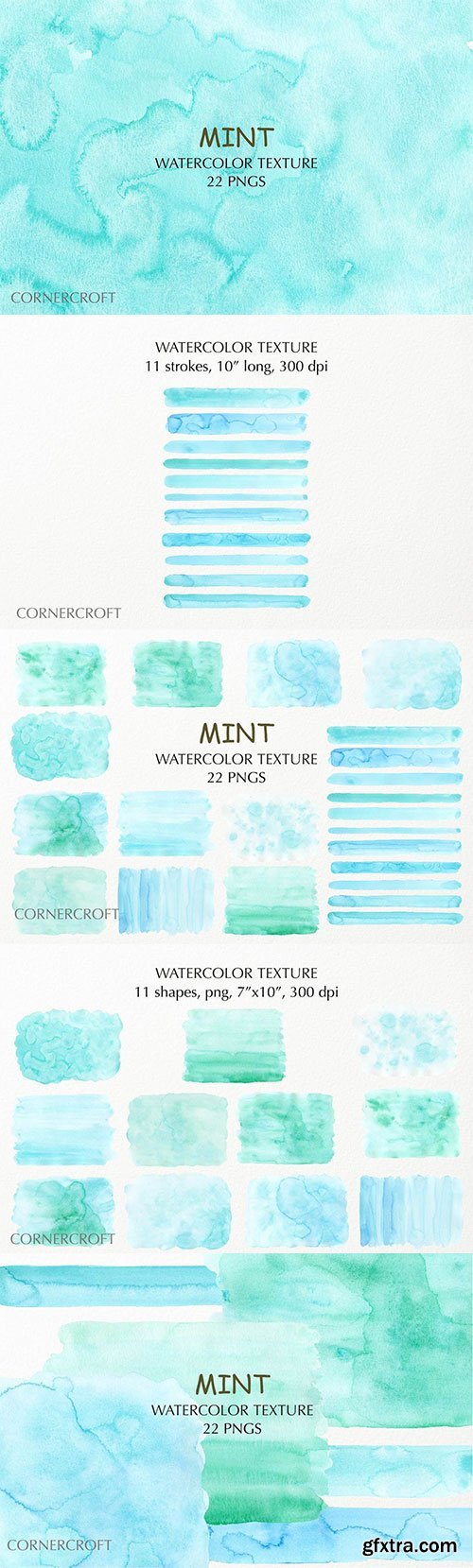 Watercolor Texture Mint