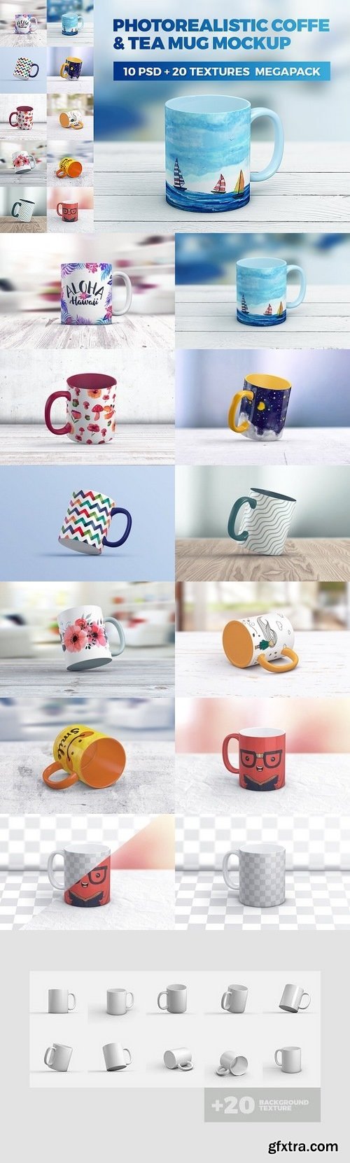 CM - Coffe Mug MockUp MegaPack 1243464