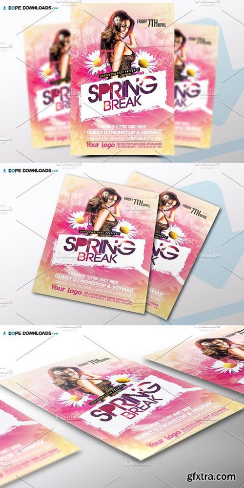 CM - Spring Break Flyer Template 1472352